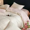 2026 Nova Classe A Grau Mãe e Bebê 60S 100% Algodão Puro Jacquard Escovado Estilo Luxo Leve Casa Simples Espessado Conjunto de Quatro Peças