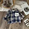 Camisas para meninos, nova coleção outono 2026, camisas de manga comprida para bebês meninos, tops estilosos para crianças, roupas infantis da moda para primavera e outono