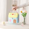 Bonita bolsa de maquillaje pequeña para mujer, bolsa de viaje portátil, bolsa de almacenamiento de cosméticos impermeable, bolsa de almacenamiento de gran capacidad