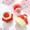Bolo de Creme 3D Comida Falsa Brinquedo Acessórios de Cola de Creme DIY Boneca de Saco Surpresa Miniaturas de Resina