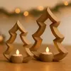 Portavelas de árbol de Navidad impreso en 3D, nuevo producto transfronterizo, adorno de decoración de escritorio, regalo creativo y elegante para boda, cumpleaños