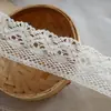 4 encaje de bordado de hilo de algodón blanco cremoso ancho cortina mantel de sofá materiales de costura accesorios de ropa