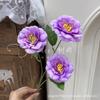 Flores Artificiais Roxas, Rosas, Hortênsias para Casamento, Flores de Seda, Rosas Decorativas para Paisagismo, Mar de Flores em Cascata Famoso na Internet