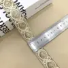 Estilo étnico lentes encaje pequeño Hanfu ropa infantil bordado cinta tejida traje antiguo bordado de lentejuelas código de barras material para zapatos accesorios en stock