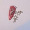 Acessórios para Nail Art Estrela de Cinco Pontas Liga Lz Estilo Japonês Strass Tridimensional Pingente de Estrela Decoração de Unhas Atacado Strass de Cristal