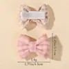 Set de Pinzas para el Cabello de Niñas con Lazo Bordado Hecho a Mano Clip de Pato Todo Incluido Accesorios para el Cabello Sombrerería Amazon 5217