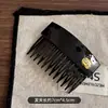 Peine de Letra Etiqueta Dorada para Arreglar Cabello Suelto, Pasador para Mujer, Flequillo, Peine Invertido, Peine para el Cabello, Pinza para Flequillo