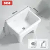 Nuevo Modelo Lavabo Mopa Balcón Cerámica Cubeta Mopa Piso Baño De Pie Hogar Cubeta Mopa