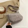 Bolsa Cuadrada Pequeña de Algodón Simple para Otoño e Invierno Personalizada de Fábrica, Bolso Cruzado Versátil Casual para Viajes Diarios, Unisex, con Telas Intercambiables