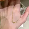 Collar de Plata de Ley S925 con Símbolo de Infinito y Diamante Completo para Mujer, Estilo Vintage Japonés, Diseño de Nicho de Alta Gama, Cadena Popular para Clavícula