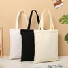 Bolsa de lona em branco em estoque sacola sacola empresa promocional saco de algodão cursinho bolsa de ombro escolar atacado