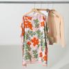 Top Holgado de Cuello Retro de Una Línea Verano Delgado Talla Grande para Madre Ropa de Viaje Playa Pulóver de Seda Sintética Protección Solar