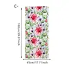Serie Floral Pastoral de Lirios Frescos Pegatinas de Vidrio Electrostáticas Transparentes de Colores Arcoíris para Decoración de Ventanas