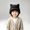 Gorro Infantil para Otoño e Invierno, Elegante Gorro de Lana Tejida para Bebés Niños, Gorro Grueso Cálido Estilo Coreano con Protección para Orejas para Bebés