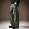 Calça Casual Masculina Pesada Estilo Retro Americano de Alta Qualidade, Novo Estilo de Inverno, Calça Patchwork Solta de Perna Reta High Street Workwear