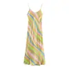 Z Estilo Europeu e Americano Transfronteiriço 2026 Nova Moda Elegante Roupas Femininas Atacado Hot Girl Vestido com Textura de Cetim de Seda 2859340