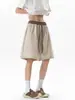 Calças Casuais de Linho Sintético Finas de Verão para Homens com Design de Cós Contrastante, Shorts Esportivos Soltos Respiráveis de Secagem Rápida