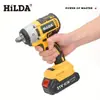 Pistola de Aire de Doble Propósito Sin Escobillas de Alta Potencia Transfronteriza, Llave de Impacto con Carga Inalámbrica, Llave Eléctrica de Batería de Litio para Trabajadores de la Construcción