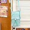 Bolsa transversal para celular para mulheres, bolsa leve para garrafa de água para passeios, pequena mochila para caminhada, bolsa de ombro leve casual