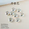 Contas Espaçadoras Banhadas a Ouro 24K para Fabricação de Joias, Contas de Oração Budistas, Acessórios de Material, Contas Espaçadoras de Latão que Preservam a Cor