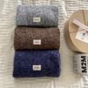 Bufanda de mohair caliente de invierno Maillard invierno alta gama Corea del Sur color liso cálida bufanda de lana para estudiante femenina