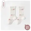 Meias de Verão de Malha Anti-Mosquito para Panturrilha Meias Jacquard de Desenho Animado para Meninos e Meninas Atacado Meias Anti-Mosquito Bebê Classe A