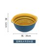 Nuevo juego de seis cestas de drenaje de doble capa con colores contrastantes, cesta de plástico para lavar verduras, lavabo para lavar verduras, cocina del hogar, fruta creativa azul