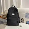 Nueva Mochila Escolar de Alta Capacidad Estilo Coreano para Mujer, Color Sólido Casual, Simple y Versátil, Adecuada para Estudiantes de Secundaria y Preparatoria