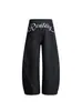 Jeans Lavado Retrô Americano Unissex 2025 High Street Cleanfit Solto Versátil Perna Larga Calças Casuais