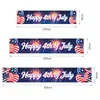 Amazon Banner Transfronterizo del Día de la Independencia Feliz 4 de Julio Decoración Festiva Banner Bandera Personalización