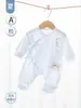 Ropa de bebé primavera-verano, mameluco delgado de manga larga, algodón clase A para recién nacidos, 0-3 meses, para aire acondicionado, mameluco de bebé unisex