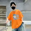 2026 Nueva Camiseta de Verano Fina de Manga Corta para Niños Mayores, Camiseta de Verano 100% Algodón para Niños