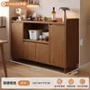 Aparador, mueble de almacenamiento para sala de estar, aparador de comedor de pared, mueble de almacenamiento, soporte para cafetera de panel ecológico de madera maciza, mueble para té