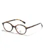 72396 Nuevo Armazón de Lentes Ovalados Ligeros Nerd de Tr90 para Hombres y Mujeres Gafas Planas Retro Pueden Combinarse con Armazones para Lentes de Prescripción