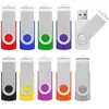 Pen drive USB com clipe giratório atacado grande capacidade 8g16g32g64g128g leilão pen drive giratório atacado