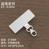 Soporte para Teléfono Móvil con Clip Metálico Giratorio de 360 Grados, Conexión Fija Giratoria de Acero Inoxidable, Duradero y Resistente, Correa para Teléfono Móvil