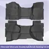 Adecuado para Chevrolet Silverado Doble Cabina 2014-2018 Alfombrillas de Coche Tipo 3D