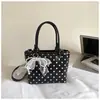Bolso de Hombro de Moda para el Trabajo y el Viaje Verano 2026 Nuevo Estilo Coreano Bolso Cubo de Lunares Bolso Cruzado de Alto Valor