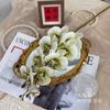 Película de Flor Artificial Phalaenopsis 3D Decoración de Habitación de Boda Transfronteriza para Hogar y Hotel Arreglo de Bodas Flores Flores Falsas Flores Secas