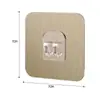 Gancho Transparente Sem Marcação e Sem Furos, Gancho de Garra Adesivo Multifuncional para Casa Sem Marcação, Gancho Adesivo Forte, Fecho de Velcro, Gancho para Casaco e Chapéu