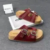 Sandalias Casuales para Mujer Estilo Birkenstock Retro 2026 Nuevo Modelo de Corcho con Suela Gruesa de Doble Tira para Exteriores