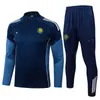 2526 Traje de Entrenamiento de Fútbol para Adultos Traje de Entrenamiento de Fútbol Manga Larga Conjunto para Adultos Otoño e Invierno Conjunto de Entrenamiento de Manga Larga para Adultos