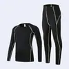 Traje de Fitness para Adultos Personalizado para Otoño e Invierno, Ropa Deportiva Cálida y de Secado Rápido para Correr, Ropa Base para Baloncesto y Fútbol, Ropa de Yoga para Niños