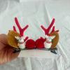 Tocado navideño con horquilla de Papá Noel y asta para adultos, accesorios para el cabello, horquilla para niños, accesorios para el cabello
