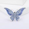 Broche de mariposa de diamantes de moda, 6 colores opcionales, exquisito y versátil, serie de insectos, alfiler para traje, accesorios de ramillete