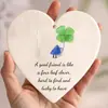 Decoración de Amistad con Forma de Corazón para Nuevo Producto Transfronterizo Colgante Acrílico Plano 2D Regalo de Navidad Colgante para Árbol de Navidad