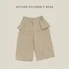 Calça Reta de Algodão Puro Estilo Primavera/Outono para Bebê Meninas Moda Casual Tendência Calça Longa com Babados Estilo Coreano para Meninas