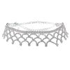 Colar de diamante multi-camada elegante Colar sexy de strass de malha europeia e americana Colar de moda transfronteiriça Colar feminino