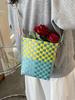 Bolsas de Palha de Verão Transfronteiriças de Nicho para Mulheres 2026 Nova Moda Versátil Bolsa Transversal Tendência Bolsa de Ombro Único Estilo Balde