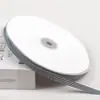 Fita de poliéster com listras verticais de 1CM, 50 jardas, fita floral multicolorida para confeitaria e embalagem, disponível em estoque direto da fábrica